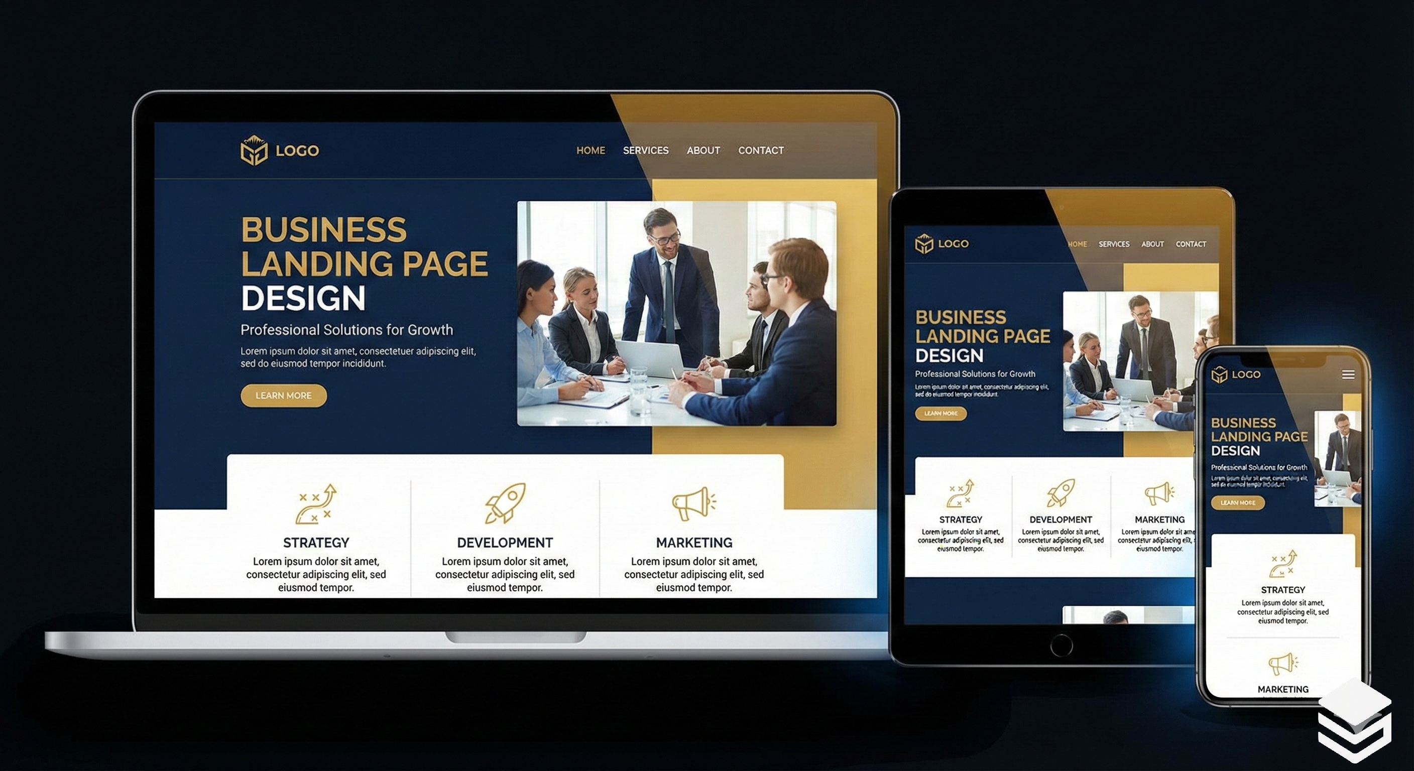 Business Landing Page Design