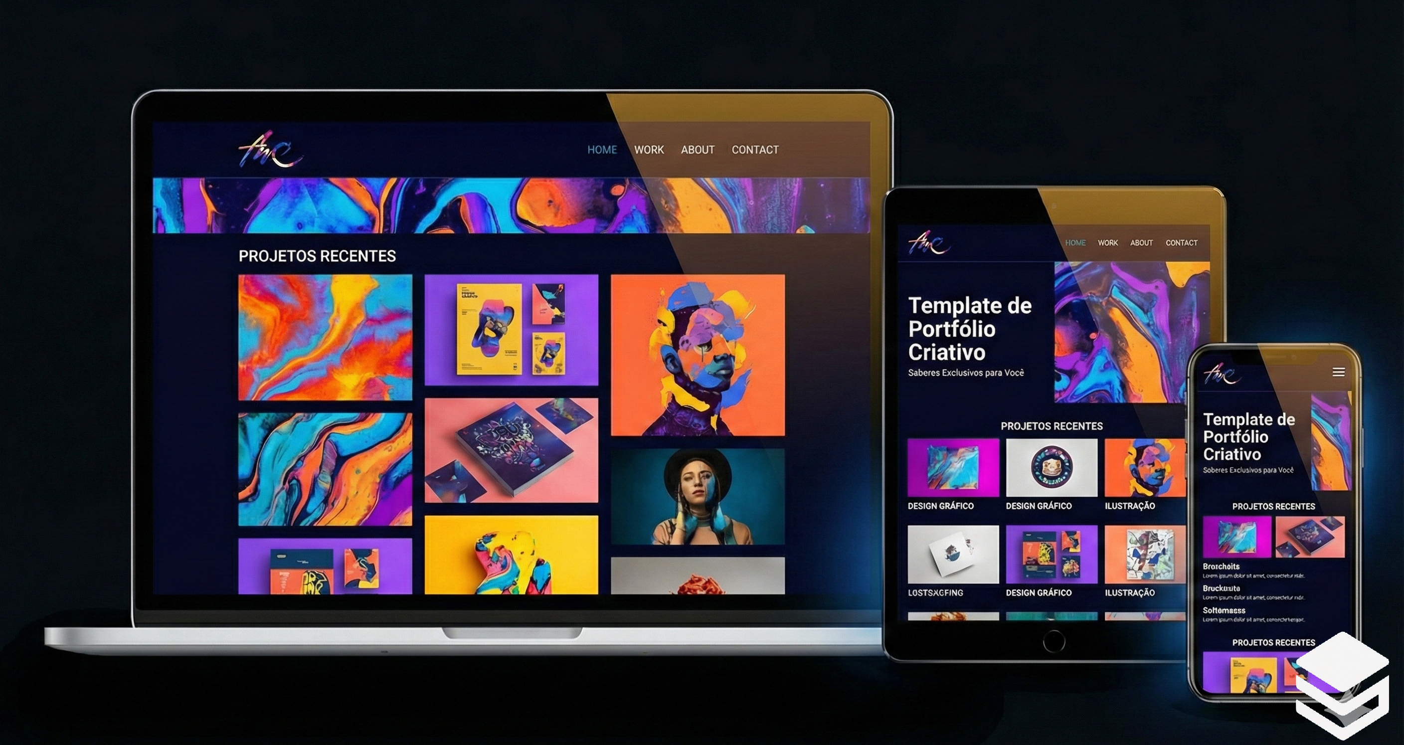Template Portfólio Criativo